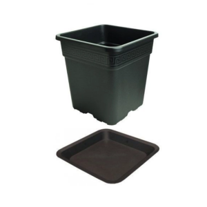Hranatý Květináč 18L + podmiska