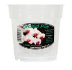 Kulatý průhledný květináč Growth Technology pro orchideje (různý rozměr)