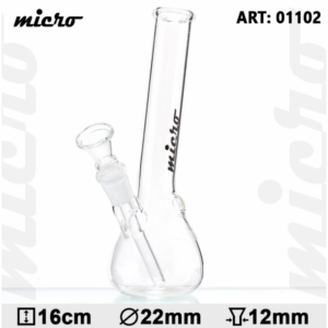 Skleněný bong Micro Hangover, 16cm, 20mm