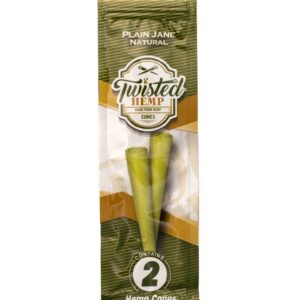 Twisted Hemp Cone, Plain Jane, 2 ks / bal.